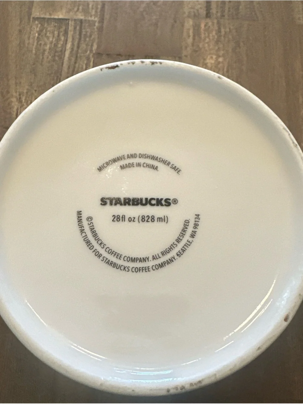 Starbucks Coffee Company Seattle, WA Oversized Large Jumbo Coffee Mug 28 Ounce